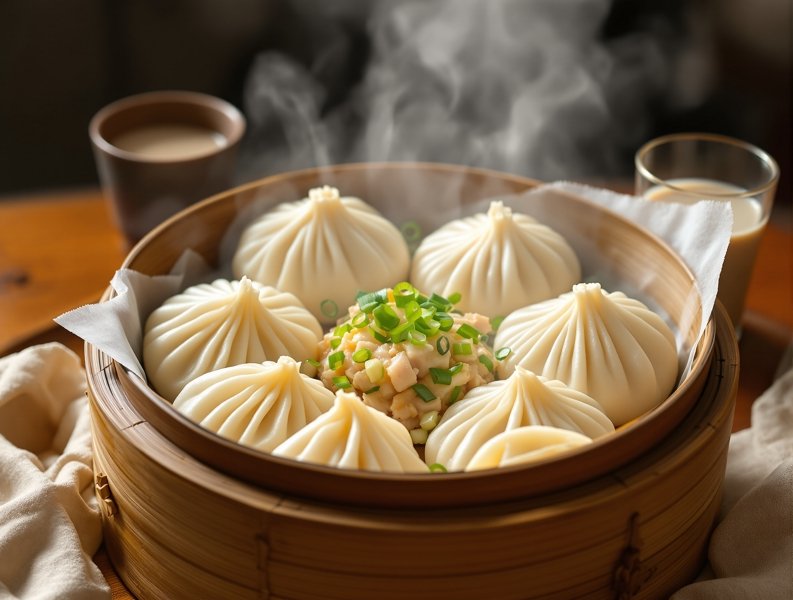 猪肉大葱包子 美食食谱图片